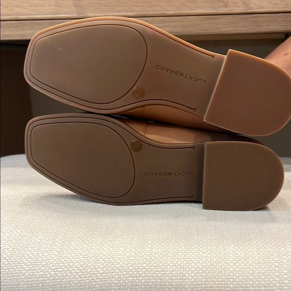 Lucky Brand Tan Leather Flats Timeless Design - Picture 4 of 4